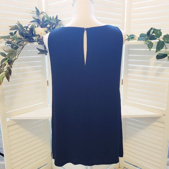 CLUB MONACO BLACK SLEEVELESS TANK WITH KEY HOLE BACK SIZE 6 - Picture 7 of 7